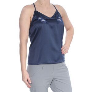 ROXY Womens Navy Camisole Spaghetti Strap V Neck Tank Top S
